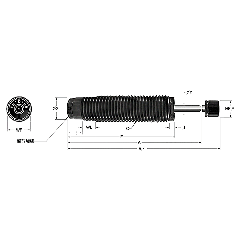 ENIDINE原装 WR12-600-08标准钢绳隔振器