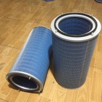 耐阻燃空气滤芯 四个螺丝吊装阻燃除尘滤筒