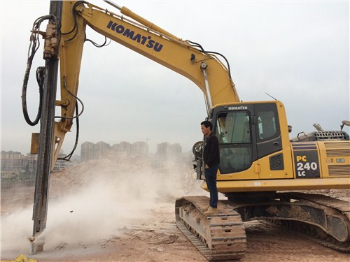 贵阳挖机改钻机价格,挖机改钻机